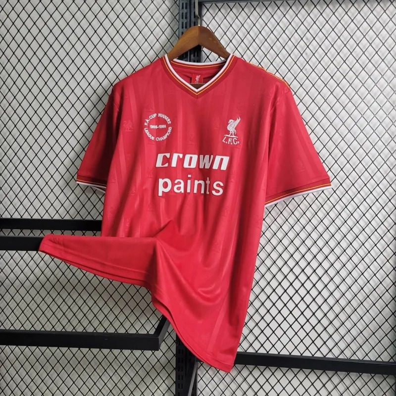 Liverpool Retro Football Jersey Home Custom Shirt 1985-86 - ujerseystore