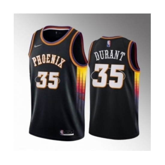 Men's Phoenix Suns #35 Kevin Durant Black 2022-23 Statement Edition Edition Stitched Basketball Jersey - Ujersey