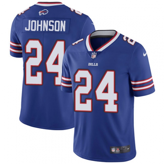 Men's Nike Buffalo Bills #24 Leonard Johnson Royal Blue Team Color Vapor Untouchable Limited Player NFL Jersey - Ujersey