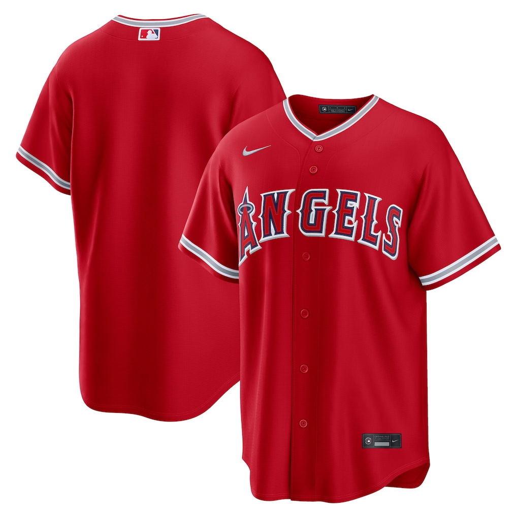 Men's Los Angeles Angels Nike Red Alternate Replica Jersey - Ujersey