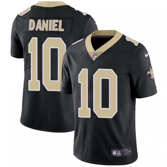 Men's Nike New Orleans Saints #10 Chase Daniel Black Team Color Vapor Untouchable Limited Player NFL Jersey - Ujersey