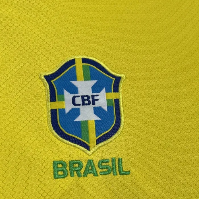 Brazil Soccer Jersey Home Women's Custom Shirt 2025 - ujerseystore