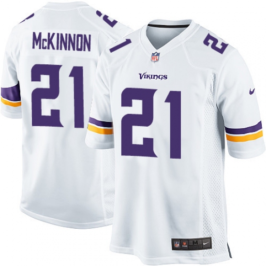Men's Nike Minnesota Vikings #21 Jerick McKinnon Game White NFL Jersey - Ujersey