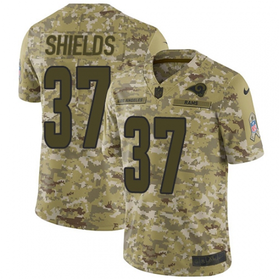 Youth Nike Los Angeles Rams #37 Sam Shields Limited Camo 2018 Salute to Service NFL Jersey - Ujersey