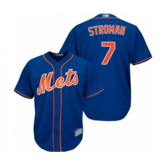 Men's New York Mets #7 Marcus Stroman Replica Royal Blue Alternate Home Cool Base Baseball Jersey - Ujersey