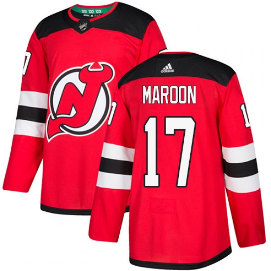 Youth Adidas New Jersey Devils #17 Patrick Maroon Authentic Red Home NHL Jersey - Ujersey