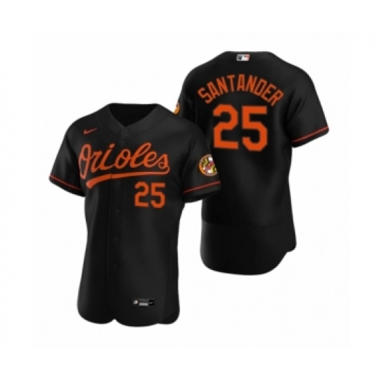 Men's Baltimore Orioles #25 Anthony Santander Nike Black Authentic 2020 Alternate Jersey - Ujersey