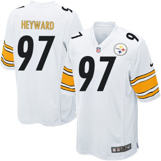 Men's Nike Pittsburgh Steelers #97 Cameron Heyward Game White NFL Jersey - Ujersey