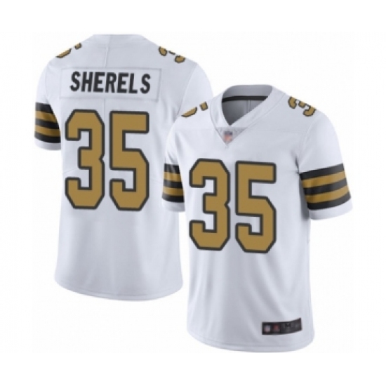 Men's New Orleans Saints #35 Marcus Sherels Limited White Rush Vapor Untouchable Football Jersey - Ujersey