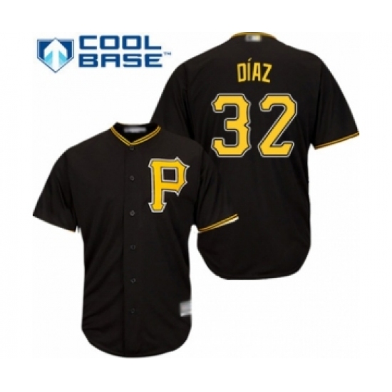Youth Pittsburgh Pirates #32 Elias Diaz Authentic Black Alternate Cool Base Baseball Player Jersey - Ujersey