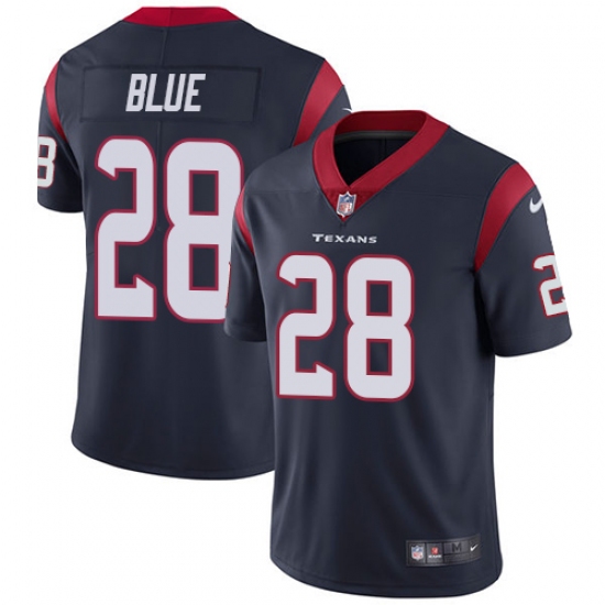 Youth Nike Houston Texans #28 Alfred Blue Limited Navy Blue Team Color Vapor Untouchable NFL Jersey - Ujersey