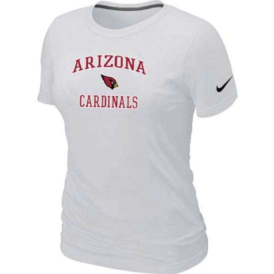 Nike Arizona Cardinals Women's Heart & Soul NFL T-Shirt White - Ujersey