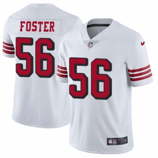 Men's Nike San Francisco 49ers #56 Reuben Foster Elite White Rush Vapor Untouchable NFL Jersey - Ujersey