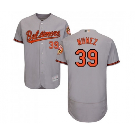 Men's Baltimore Orioles #39 Renato Nunez Grey Road Flex Base Authentic Collection Baseball Jersey - Ujersey