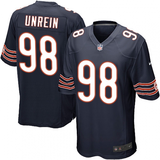 Men's Nike Chicago Bears #98 Mitch Unrein Game Navy Blue Team Color NFL Jersey - Ujersey