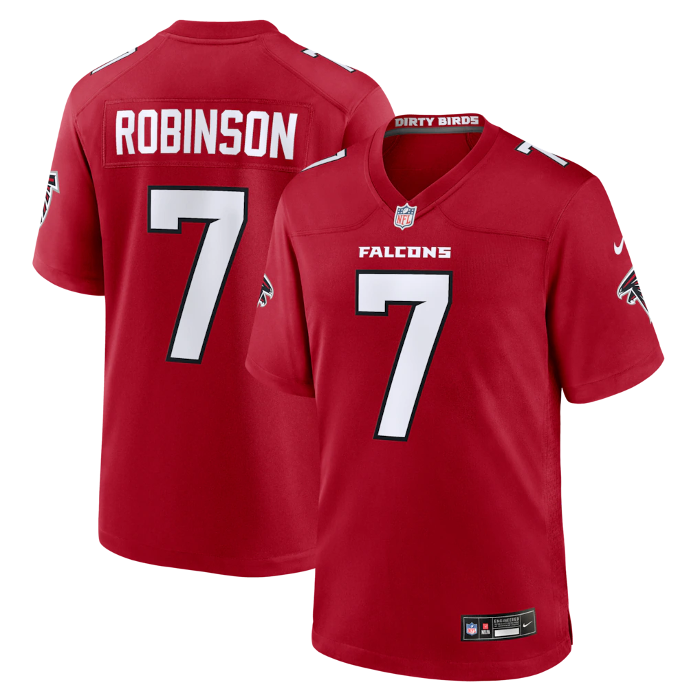 Men's Atlanta Falcons Bijan Robinson Nike Red Game Jersey - Ujersey Shop