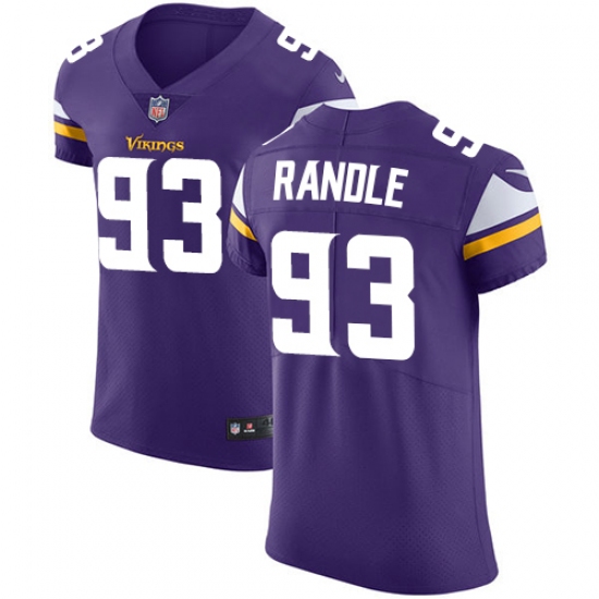 Men's Nike Minnesota Vikings #93 John Randle Purple Team Color Vapor Untouchable Elite Player NFL Jersey - Ujersey