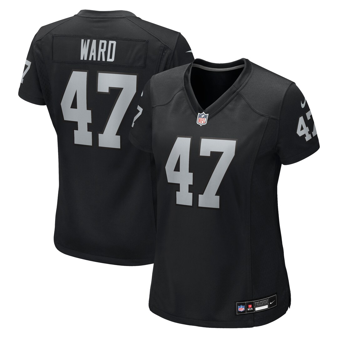 Women's Las Vegas Raiders Alex Ward Nike Black Team Game Jersey - Ujersey