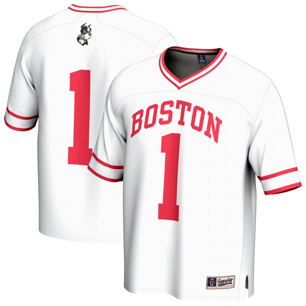 Youth GameDay Greats White Boston University Lightweight Collegiate Men's Lacrosse Fashion Jersey - U-jersey