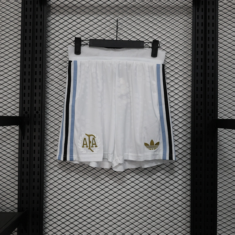 Argentina Soccer Jersey White Shorts 2025 - Ujersey NHL
