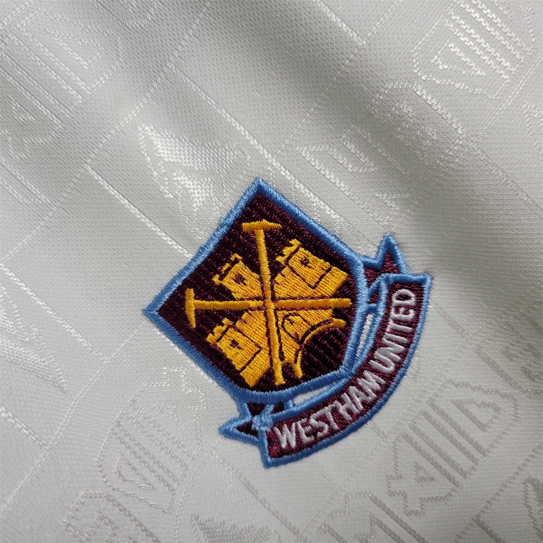 West Ham United Retro Football Jersey Iron Maiden Away Joint Board Shirt 1999/01 - Ujersey NHL