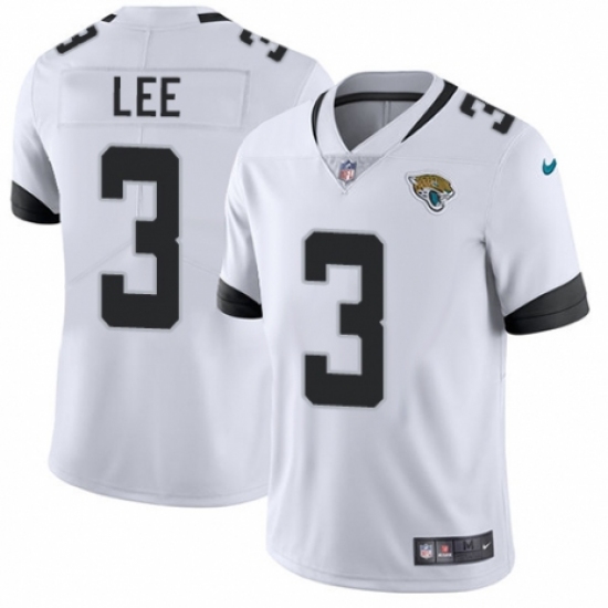 Men's Nike Jacksonville Jaguars #3 Tanner Lee White Vapor Untouchable Limited Player NFL Jersey - Ujersey
