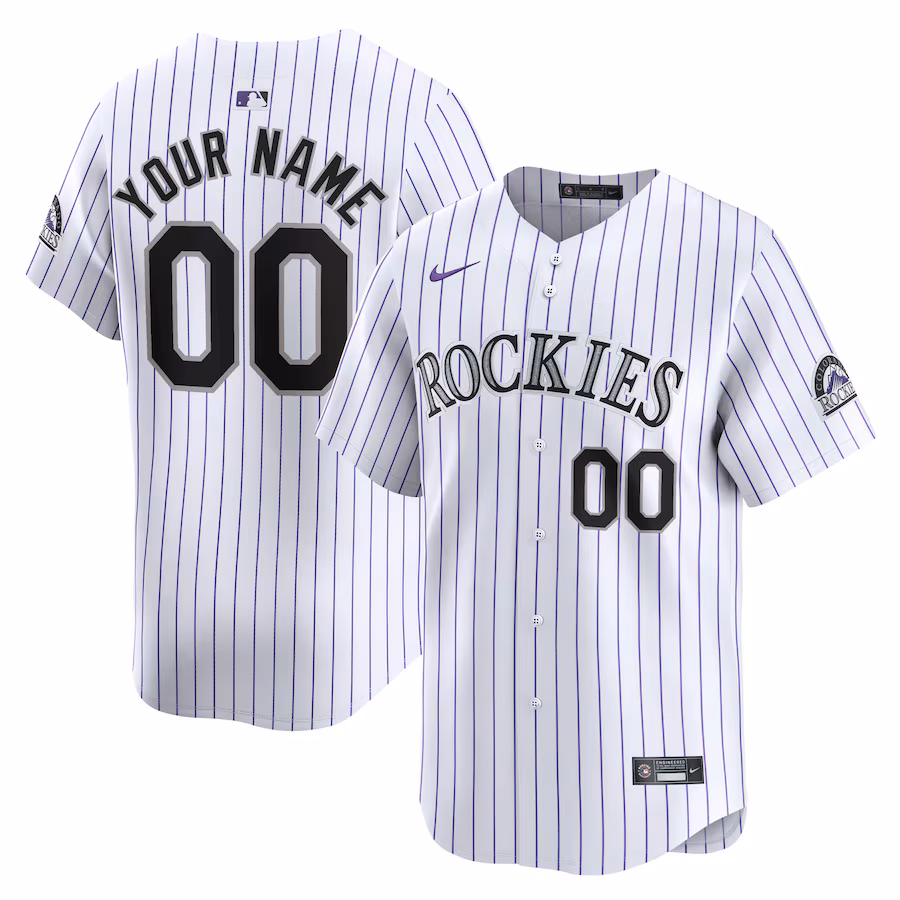 Youth Colorado Rockies Nike White Home Limited Custom Jersey - Ujersey NHL