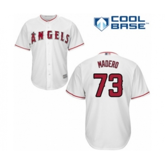 Youth Los Angeles Angels of Anaheim #73 Luis Madero Authentic White Home Cool Base Baseball Player Jersey - Ujersey