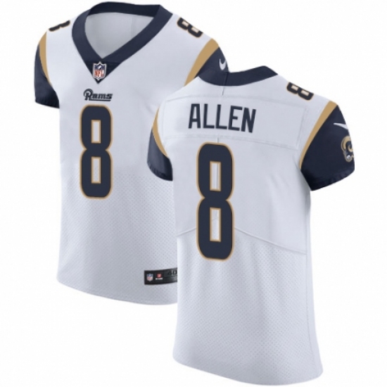 Men's Nike Los Angeles Rams #8 Brandon Allen White Vapor Untouchable Elite Player NFL Jersey - Ujersey