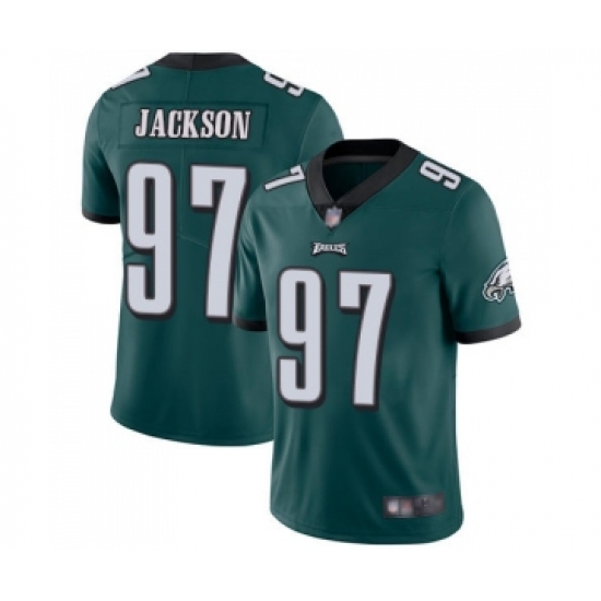 Men's Philadelphia Eagles #97 Malik Jackson Midnight Green Team Color Vapor Untouchable Limited Player Football Jersey - Ujersey