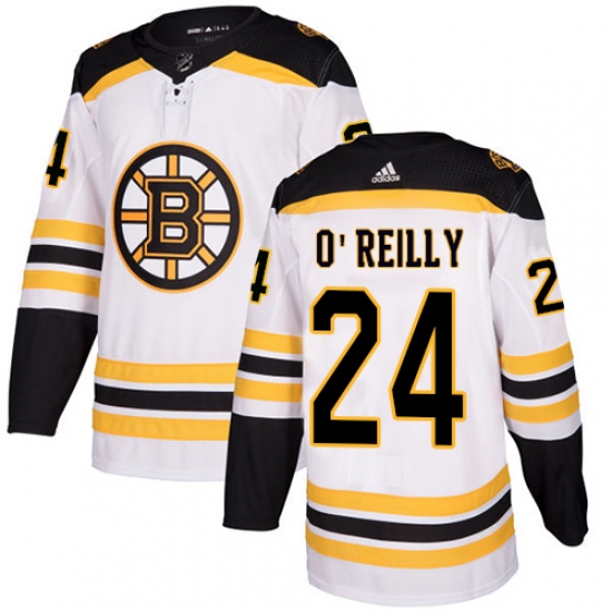 Men's Adidas Boston Bruins #24 Terry O'Reilly Authentic White Away NHL Jersey - Ujersey