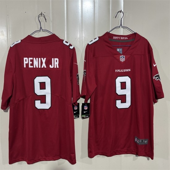 Men's Atlanta Falcons #9 Michael Penix Jr. Red 2026 New Vapor Untouchable Limited Stitched Football Jersey - Ujersey