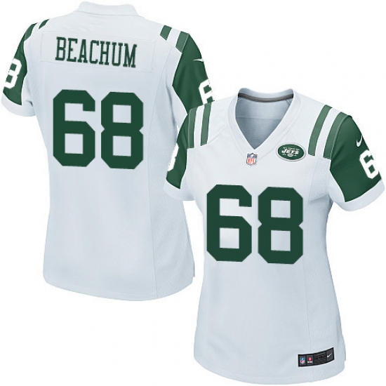 Women's Nike New York Jets #68 Kelvin Beachum Game White NFL Jersey - Ujersey