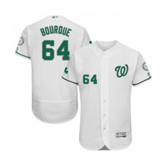 Men's Washington Nationals #64 James Bourque White Celtic Flexbase Authentic Collection Baseball Player Jersey - Ujersey
