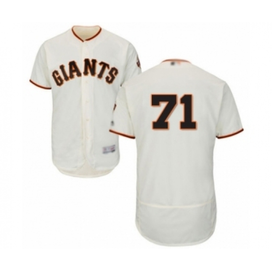 Men's San Francisco Giants #71 Tyler Rogers Cream Home Flex Base Authentic Collection Baseball Player Jersey