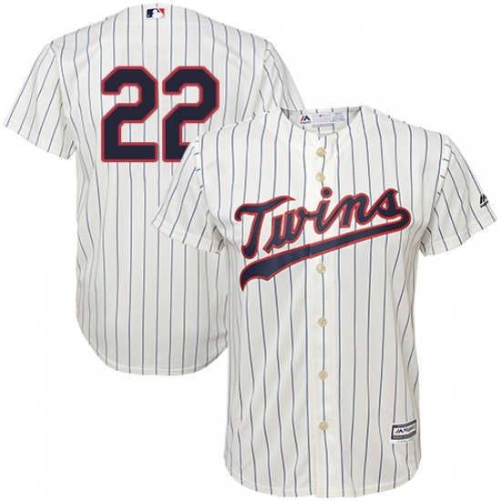 Youth Majestic Minnesota Twins #22 Miguel Sano Authentic Cream Alternate Cool Base MLB Jersey - Ujersey