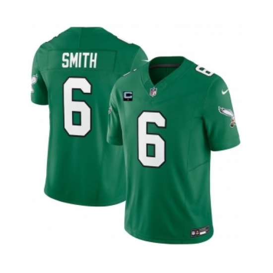 Men's Nike Philadelphia Eagles #6 DeVonta Smith Green 2023 F.U.S.E. 1-Star C Vapor Vapor Untouchable Limited Football Stitched Jersey - Ujersey