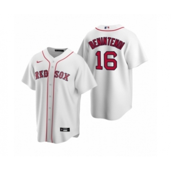 Women's Boston Red Sox #16 Andrew Benintendi Nike White Replica Home Jersey - Ujersey