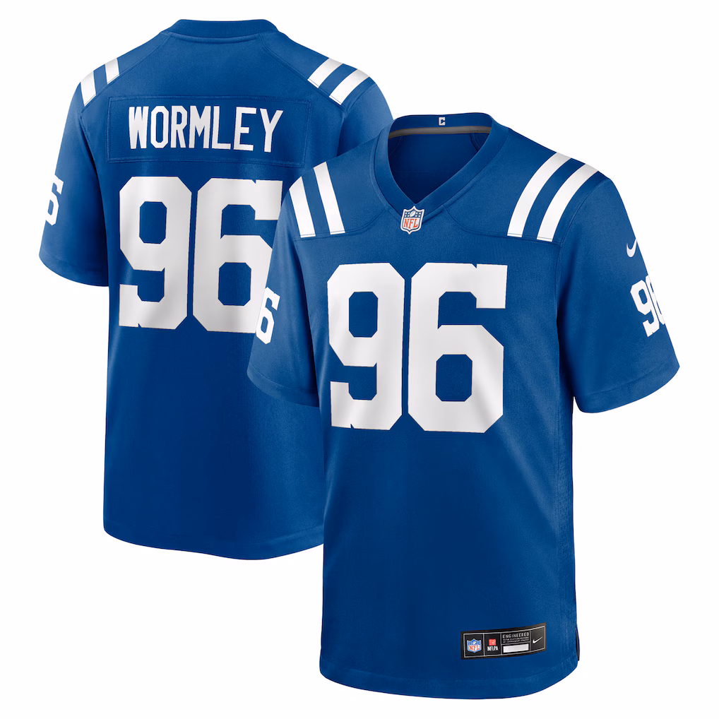Men's Indianapolis Colts Chris Wormley Nike Royal Team Game Jersey