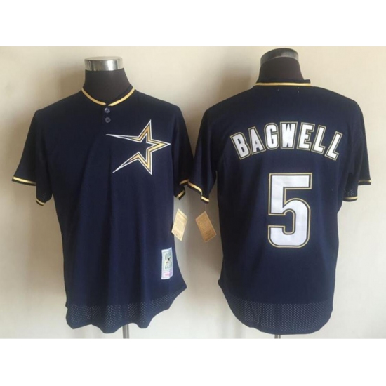 Men's Houston Astros Active Player Custom Mitchell And Ness Navy Blue 1997 Throwback Stitched MLB Jersey - Ujersey