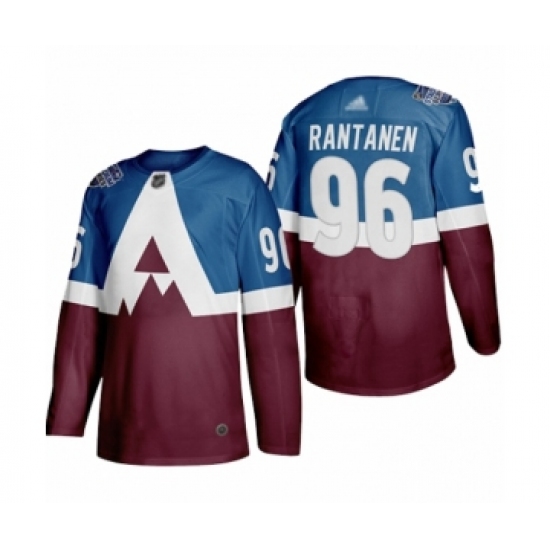 Youth Colorado Avalanche #96 Mikko Rantanen Authentic Burgundy Blue 2020 Stadium Series Hockey Jersey - Ujersey