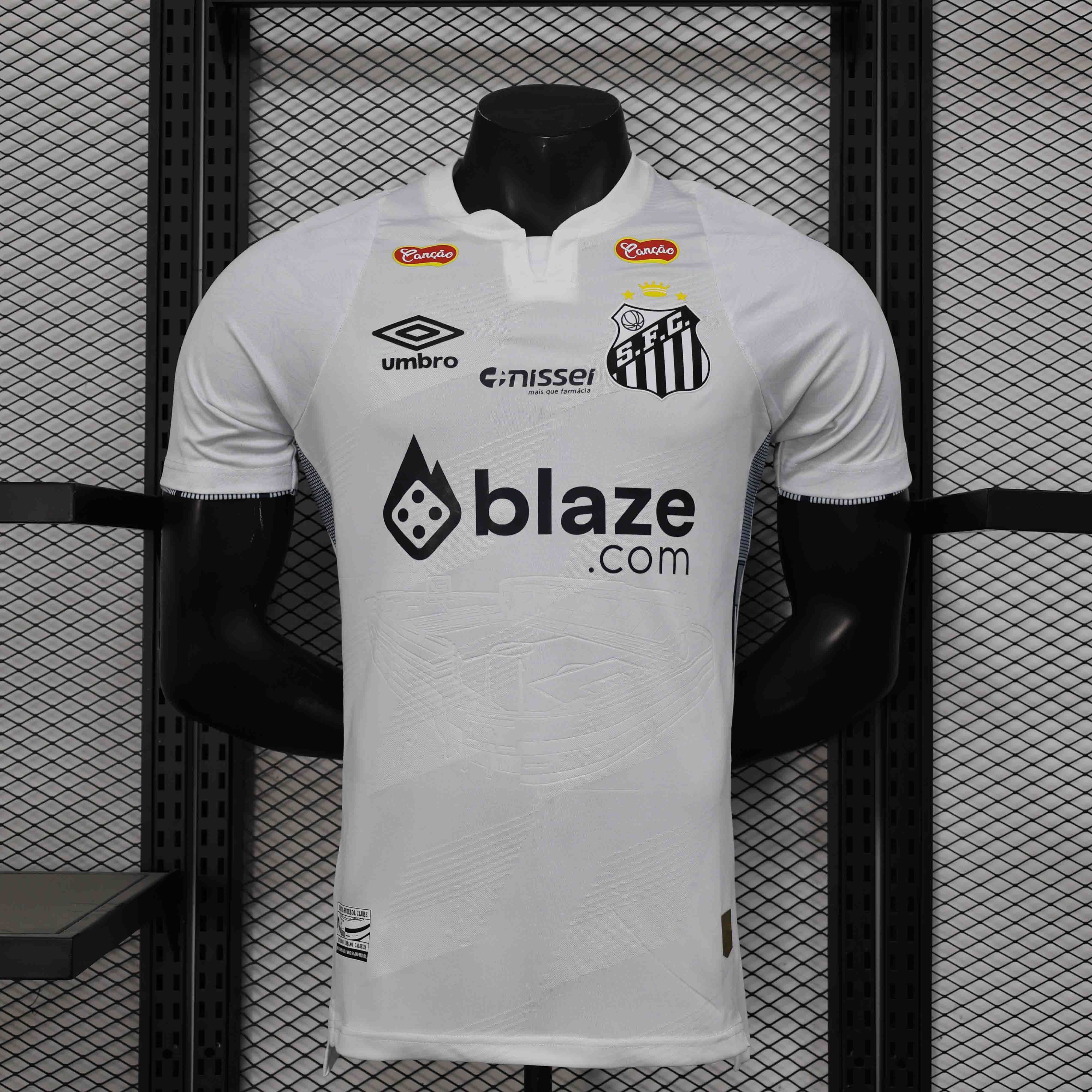 Santos FC Soccer Jersey Home Shirt All Sponsor 2024 - Ujersey NHL