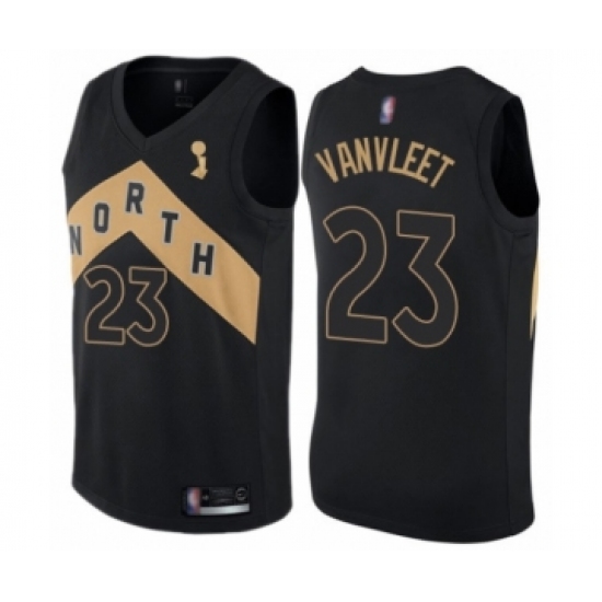 Women's Toronto Raptors #23 Fred VanVleet Swingman Black 2019 Basketball Finals Champions Jersey - City Edition - Ujersey