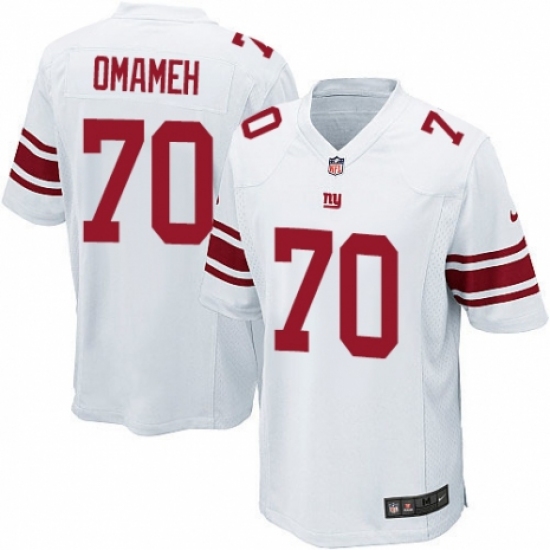 Men's Nike New York Giants #70 Patrick Omameh Game White NFL Jersey - Ujersey