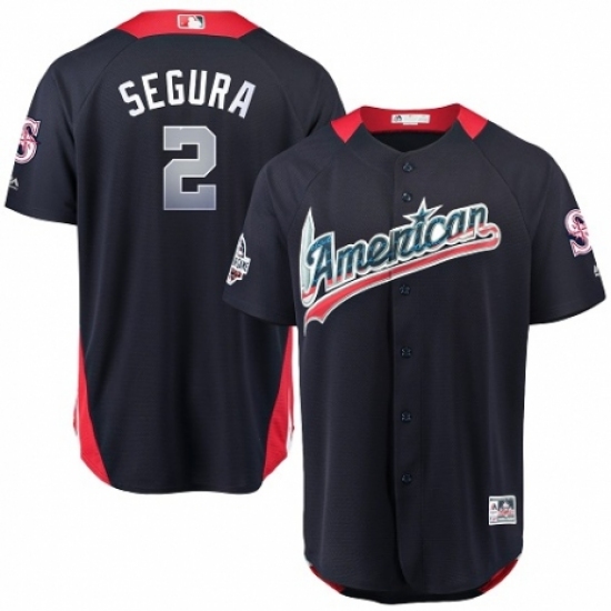 Youth Majestic Seattle Mariners #2 Jean Segura Game Navy Blue American League 2018 MLB All-Star MLB Jersey - Ujersey