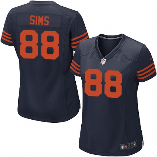 Women's Nike Chicago Bears #88 Dion Sims Game Navy Blue Alternate NFL Jersey - Ujersey