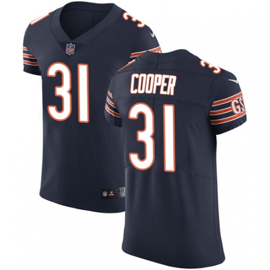 Men's Nike Chicago Bears #31 Marcus Cooper Navy Blue Team Color Vapor Untouchable Elite Player NFL Jersey - Ujersey