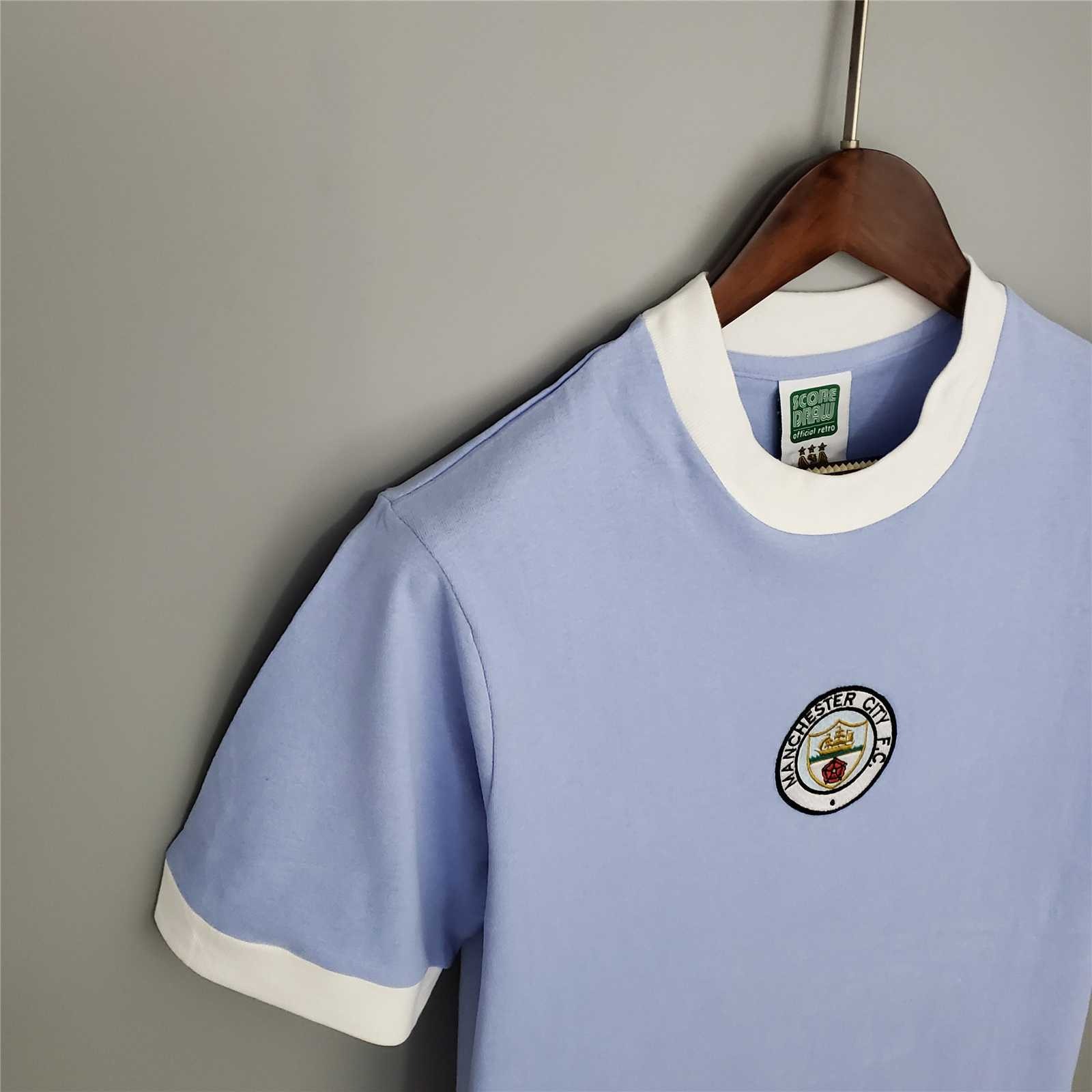 Manchester City Retro Home Football Jersey Shirt 1972 - Ujersey NHL