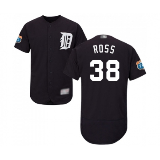 Men's Detroit Tigers #38 Tyson Ross Navy Blue Alternate Flex Base Authentic Collection Baseball Jersey - Ujersey