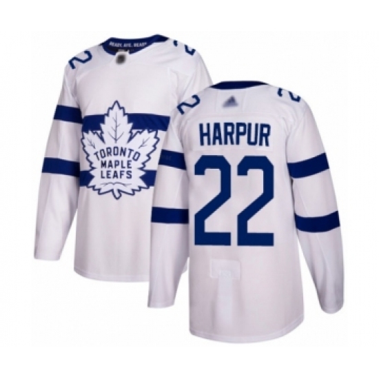 Men's Toronto Maple Leafs #22 Ben Harpur Authentic White 2018 Stadium Series Hockey Jersey - Ujersey